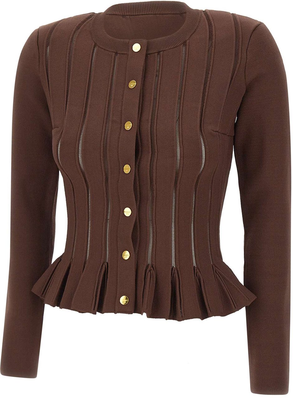Elisabetta Franchi Jackets Brown Bruin