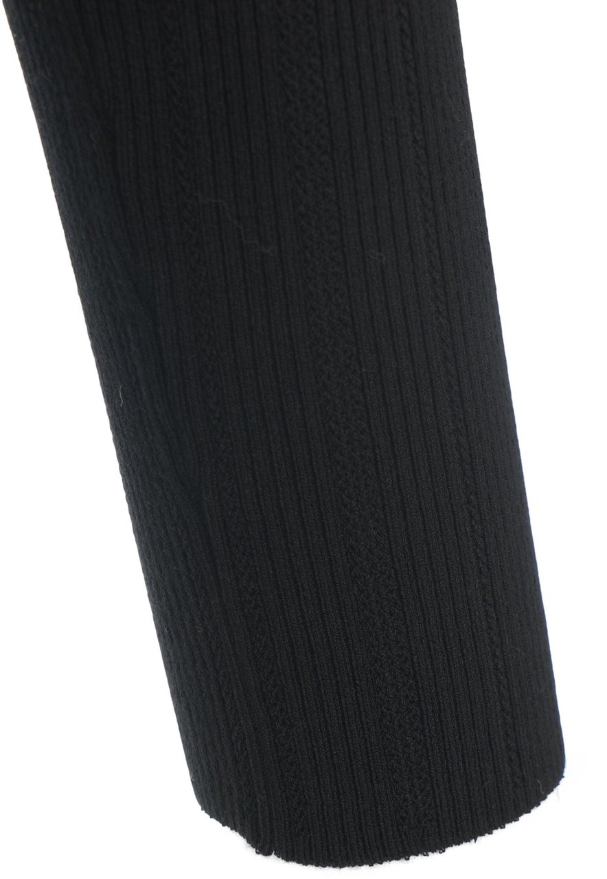 Elisabetta Franchi Knit Pullover with Chain Detail Zwart