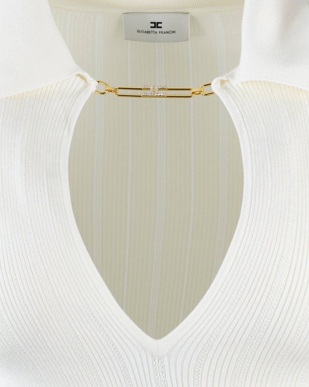 Elisabetta Franchi Sweaters Milk Wit