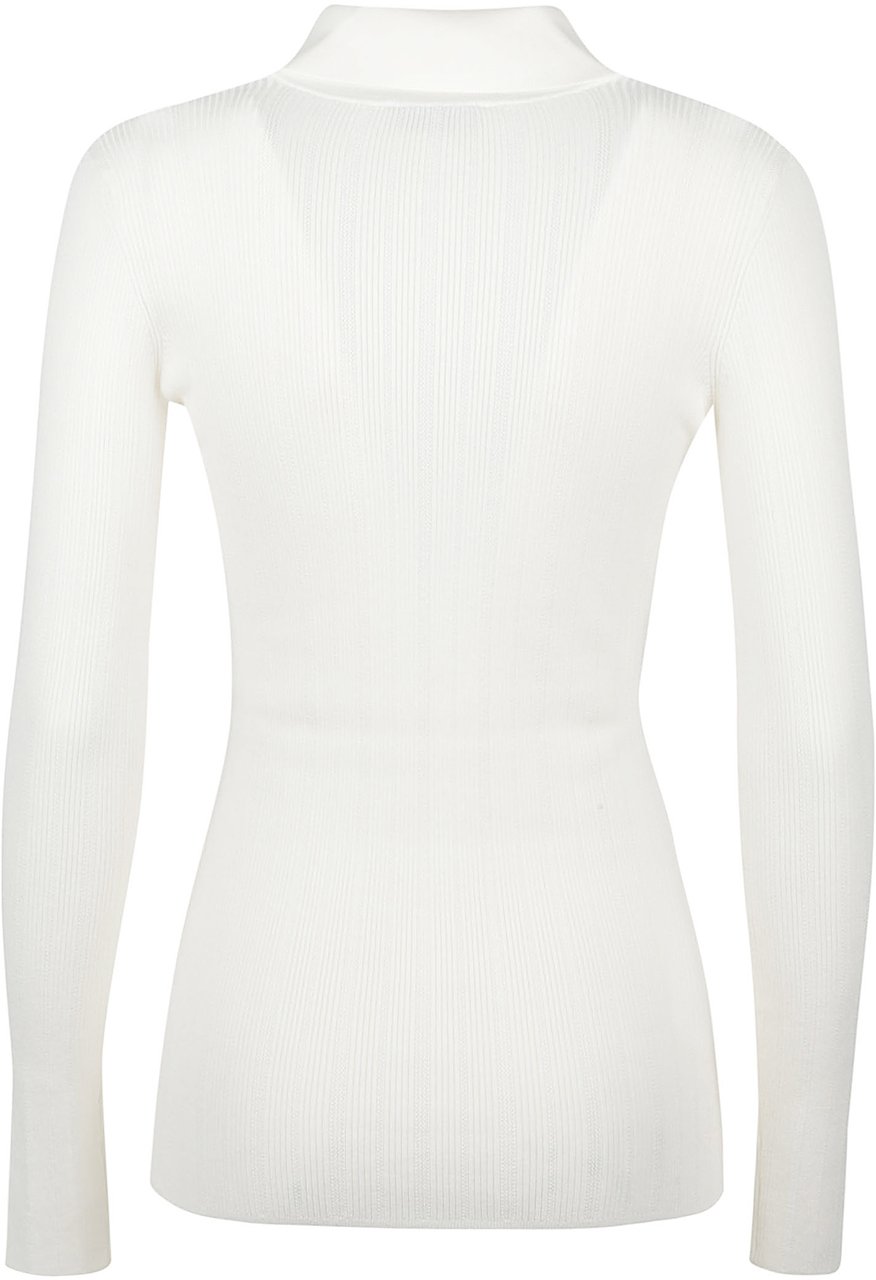 Elisabetta Franchi Tricot Sweater White Wit