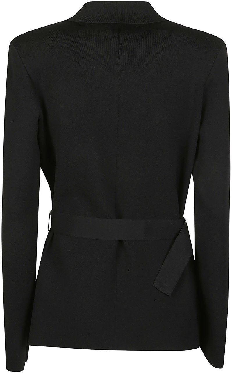 Elisabetta Franchi Long Sleeve Jacket Black Zwart