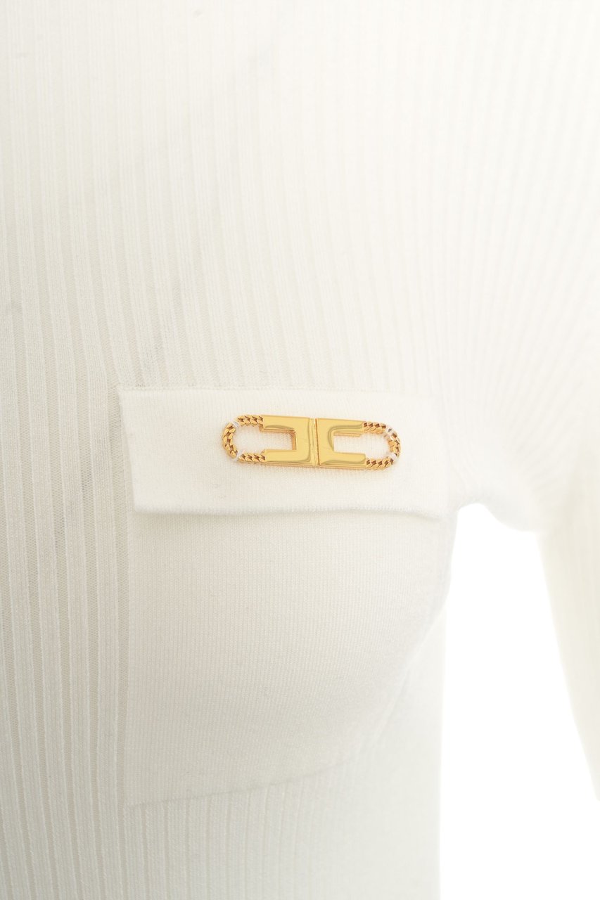 Elisabetta Franchi Maglione a collo alto a costine Wit