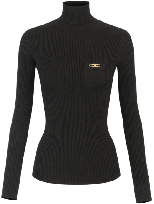 Elisabetta Franchi Sweaters Black Zwart