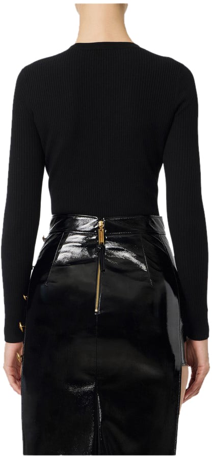 Elisabetta Franchi Sweaters Black Zwart