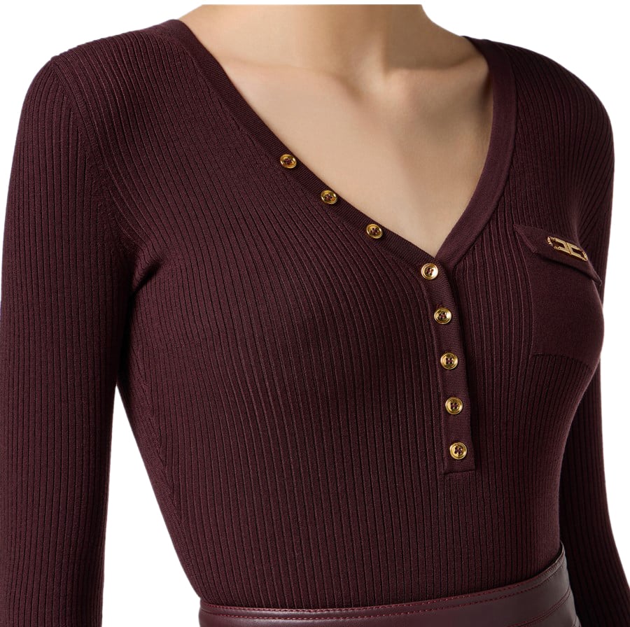Elisabetta Franchi Sweaters Red Rood