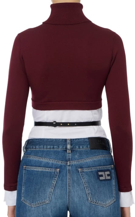 Elisabetta Franchi Sweaters Merlot Rood
