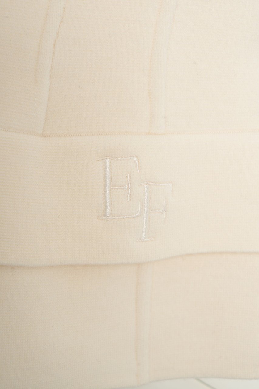 Elisabetta Franchi Wool single-breasted blazer Wit