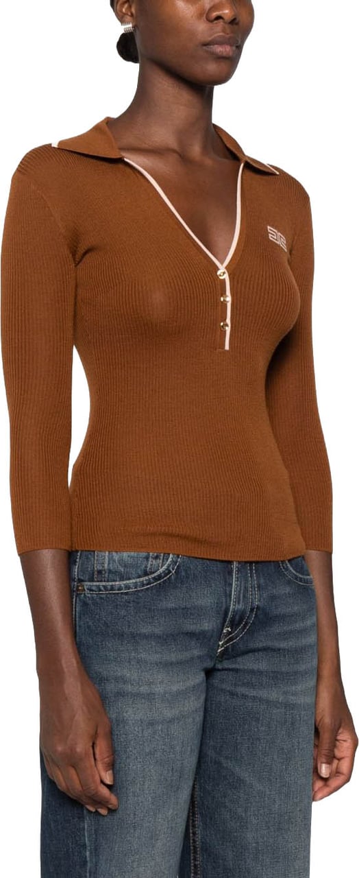 Elisabetta Franchi T-Shirts And Polos Brown Bruin