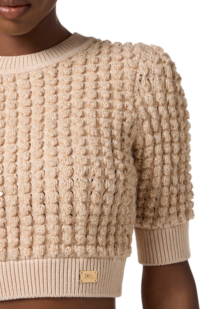 Elisabetta Franchi Sweaters Honey Geel