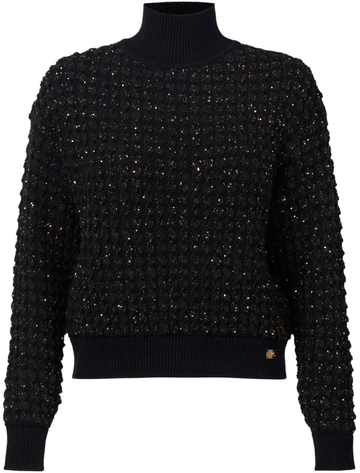 Elisabetta Franchi Sweaters Black Zwart
