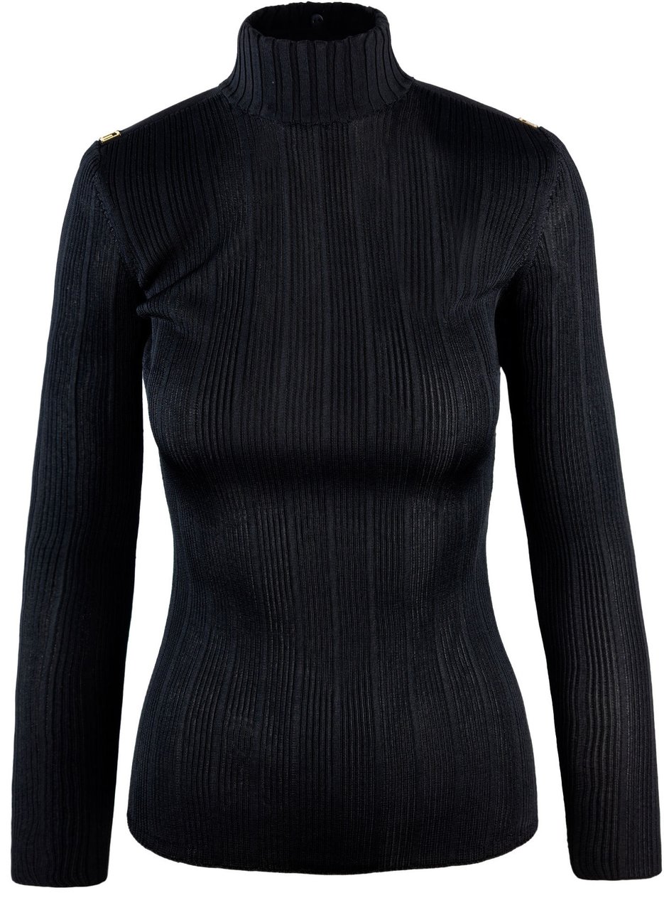 Elisabetta Franchi Sweaters Black Zwart