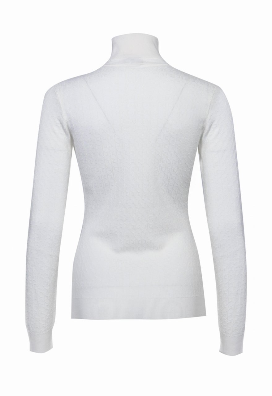 Elisabetta Franchi Sweaters Ivory Wit
