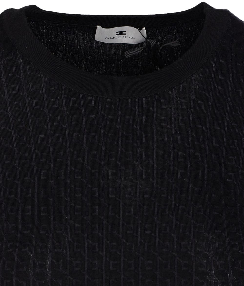 Elisabetta Franchi Sweaters Black Zwart