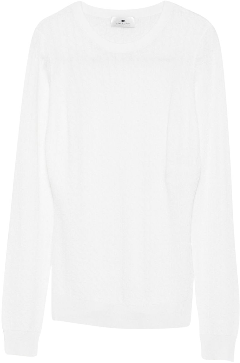 Elisabetta Franchi Sweaters Ivory Wit