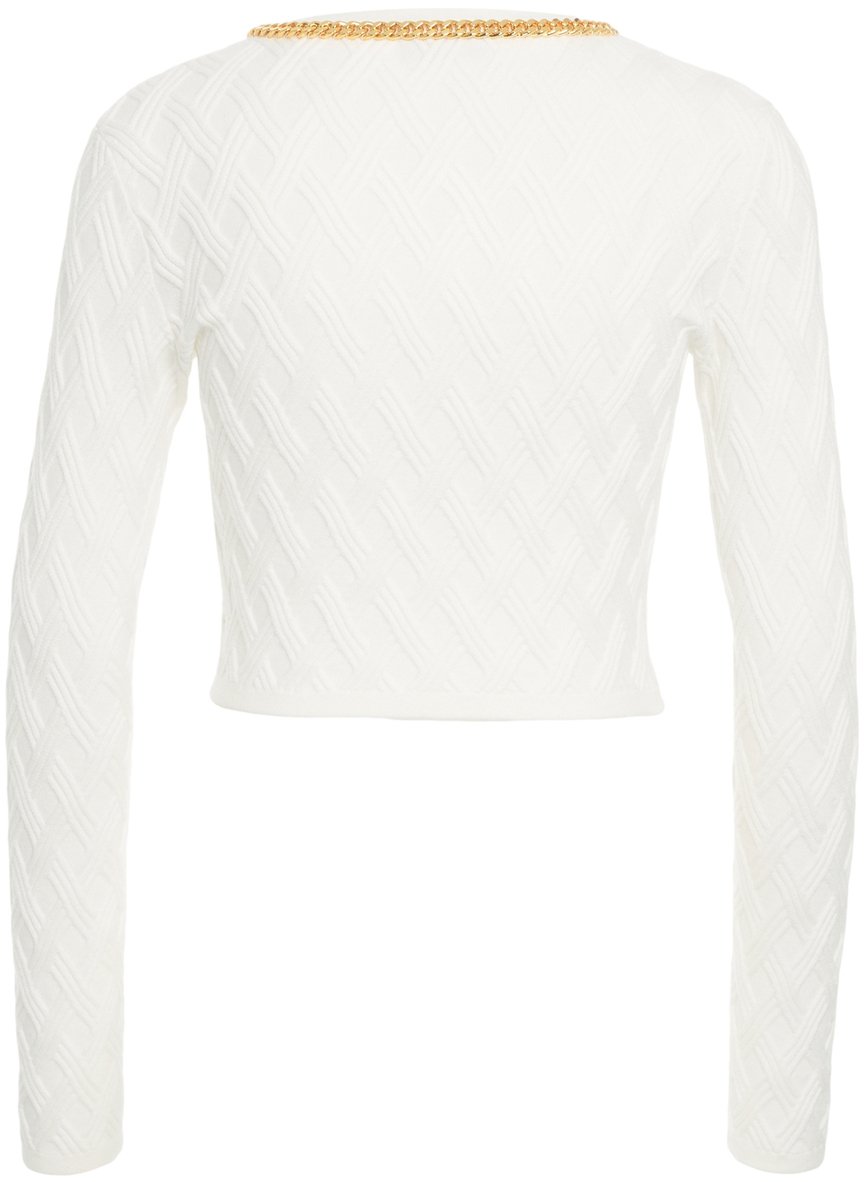 Elisabetta Franchi Cardigan con dettaglio catena Wit
