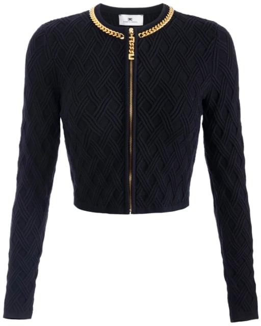 Elisabetta Franchi Sweaters Black Zwart