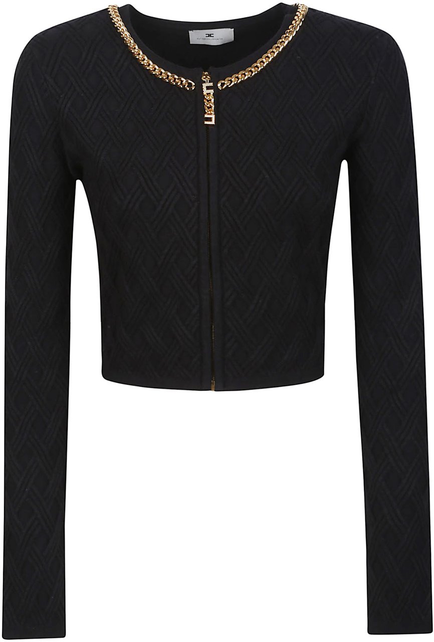 Elisabetta Franchi Tricot Sweater Black Zwart