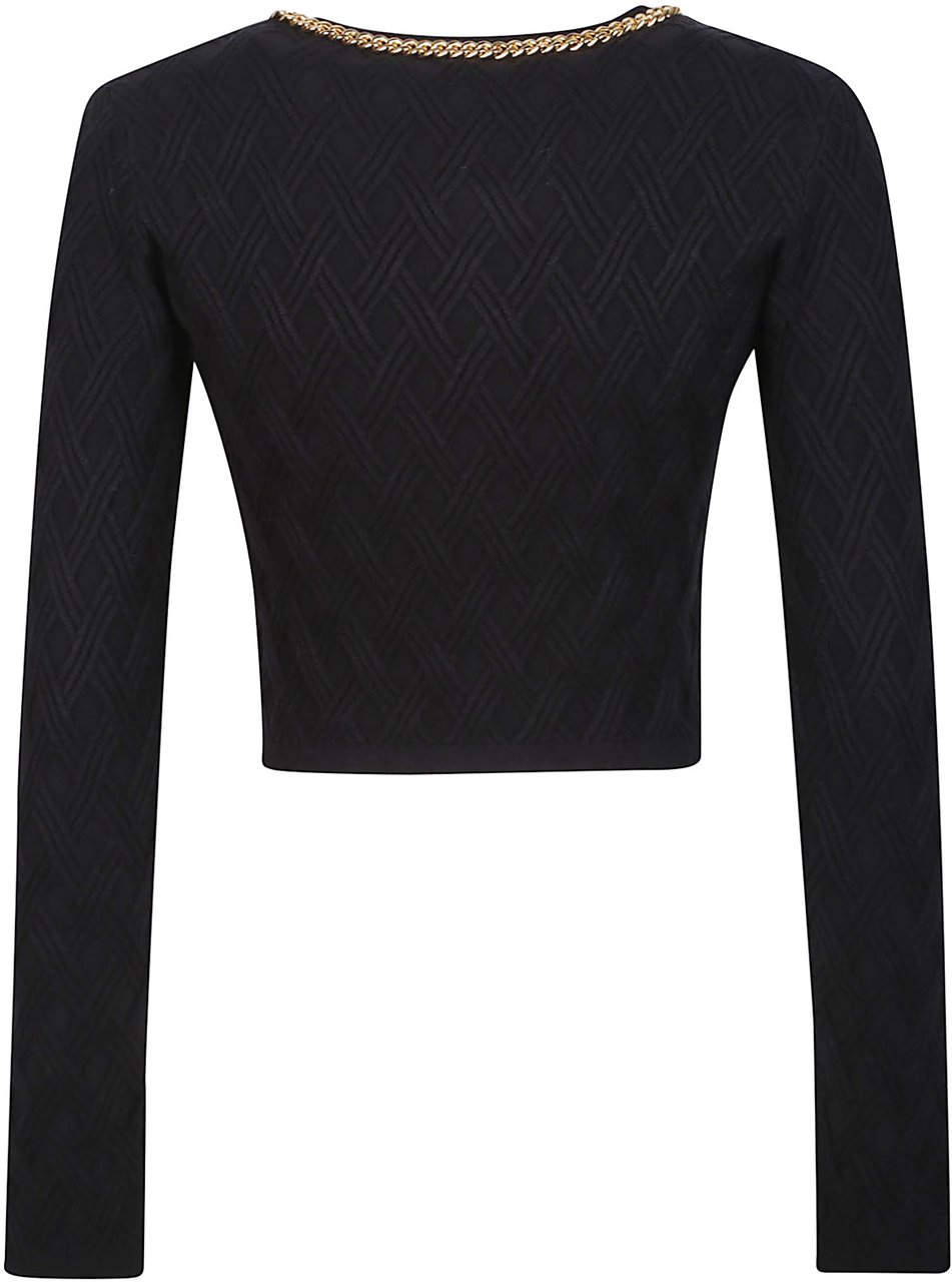 Elisabetta Franchi Tricot Sweater Black Zwart