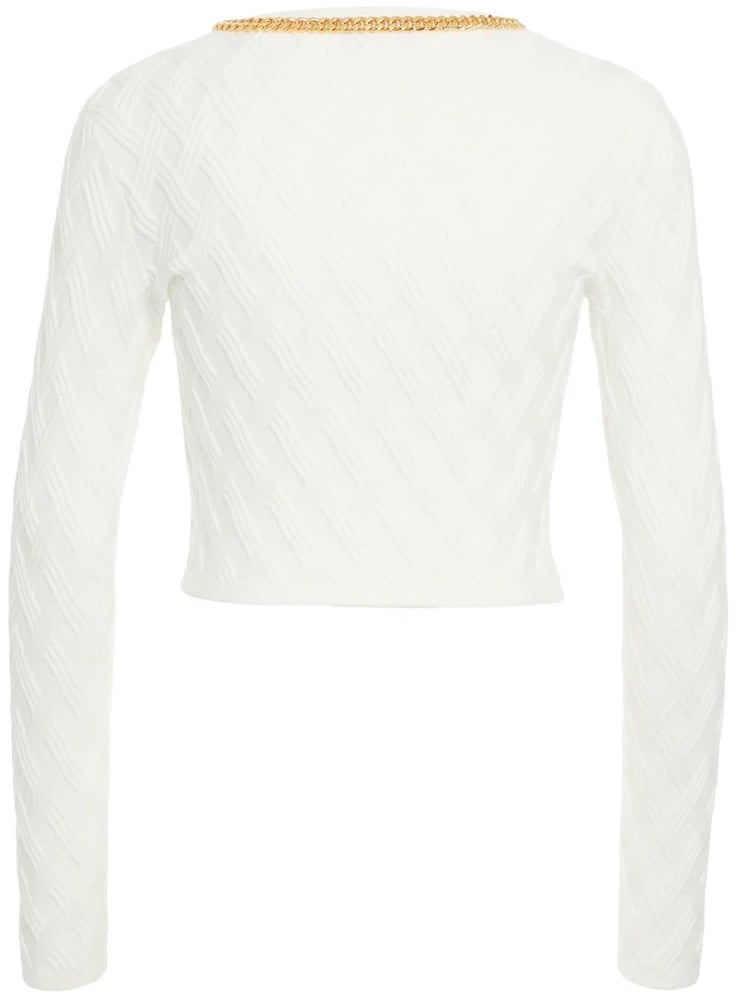 Elisabetta Franchi Sweaters Ivory Wit