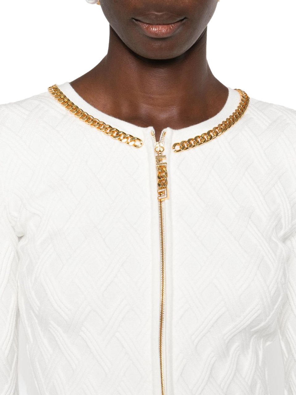 Elisabetta Franchi Sweaters Ivory Wit
