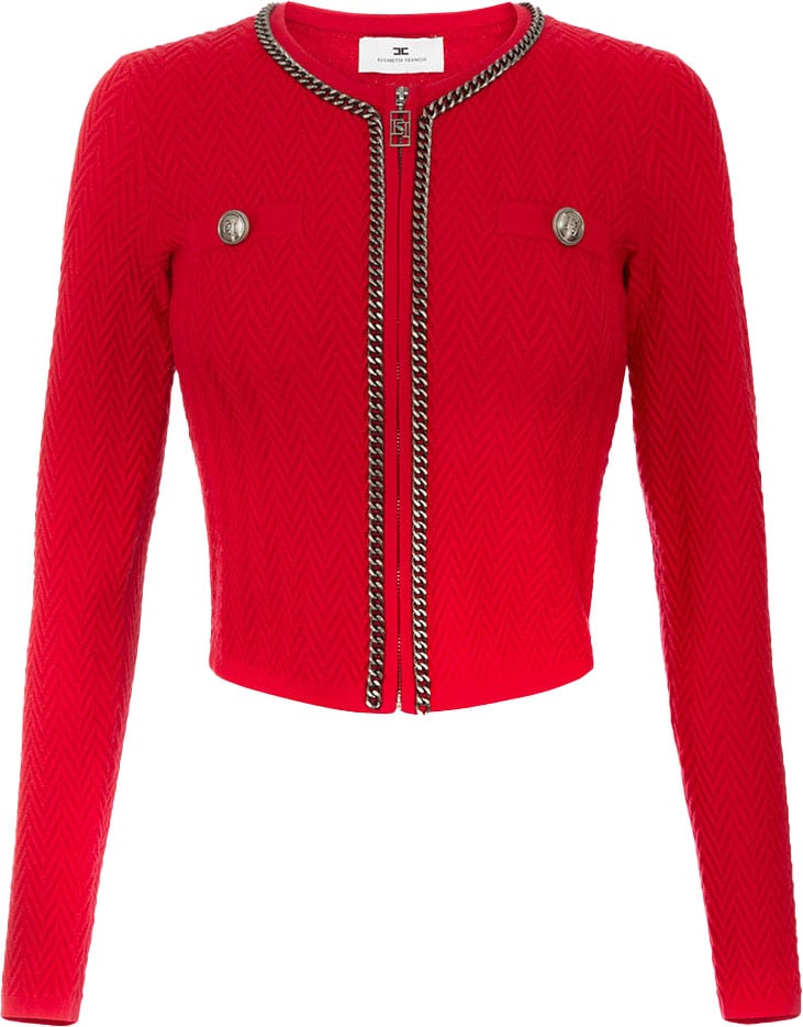 Elisabetta Franchi Sweaters Red Rood