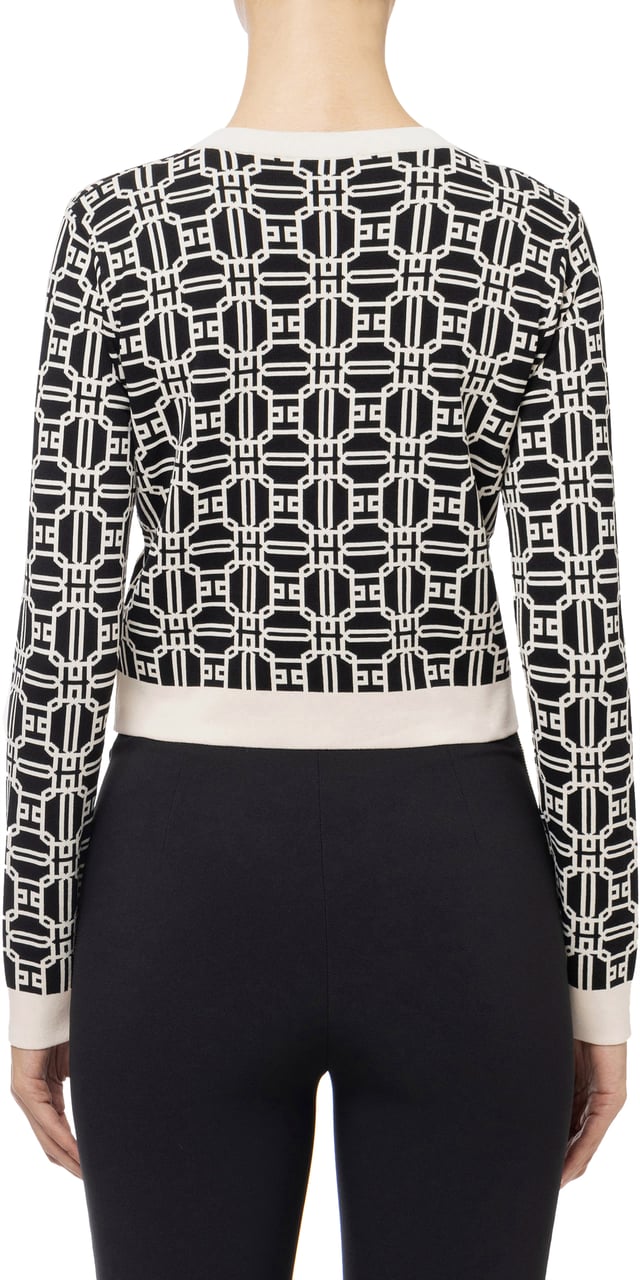 Elisabetta Franchi Sweaters Neroburro Zwart