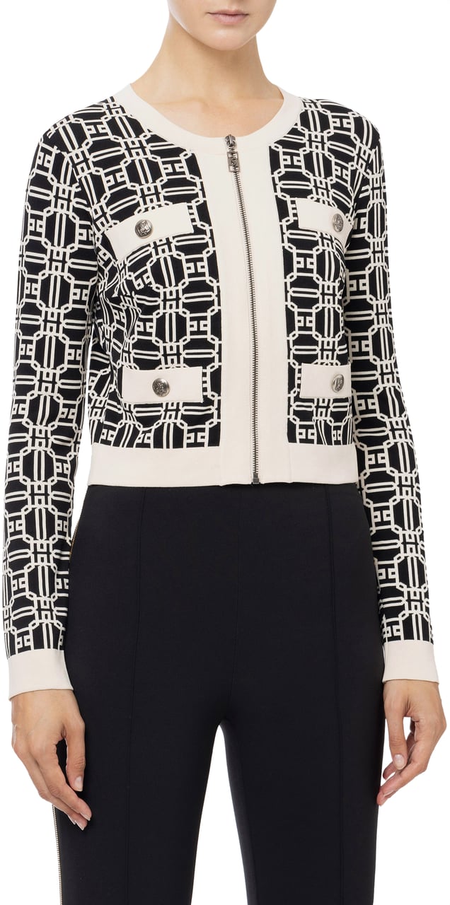 Elisabetta Franchi Sweaters Neroburro Zwart