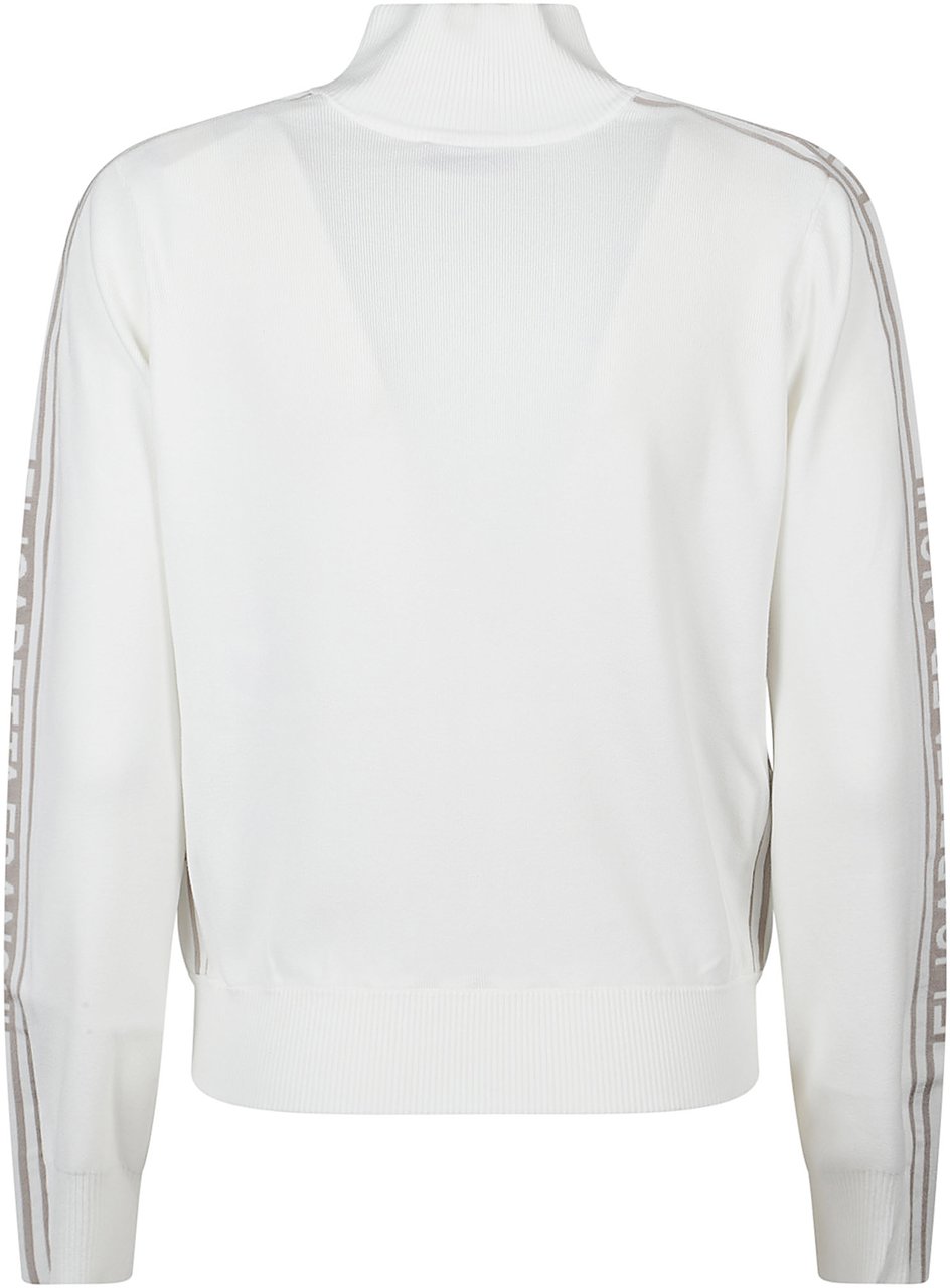 Elisabetta Franchi Tricot Sweatshirt White Wit