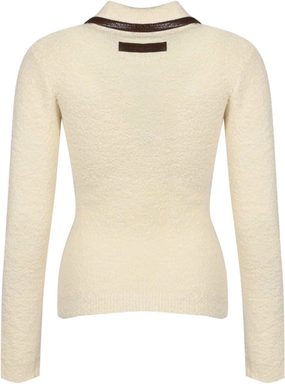 Elisabetta Franchi Sweaters Milkcoffee Wit