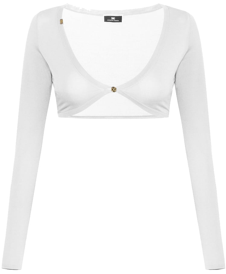 Elisabetta Franchi Sweaters Ivory Wit