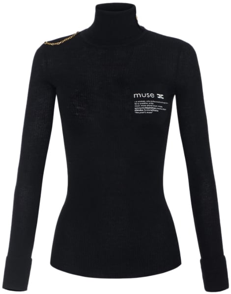 Elisabetta Franchi Sweaters Black Zwart