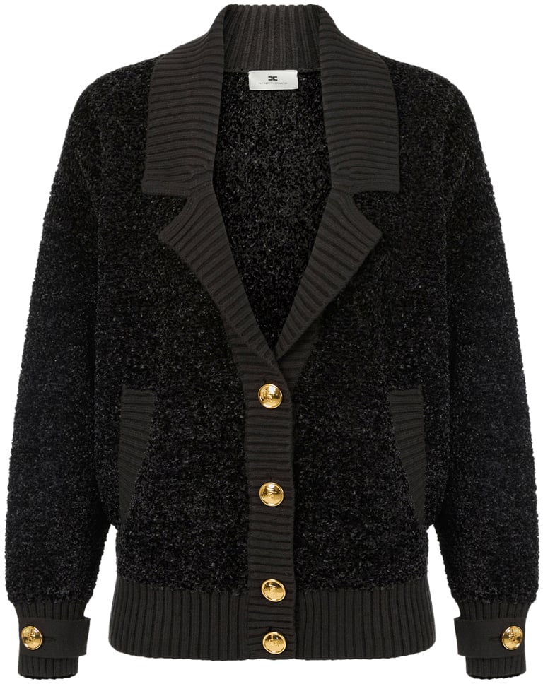 Elisabetta Franchi Sweaters Black Zwart