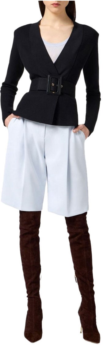 Elisabetta Franchi Sweaters Black Zwart