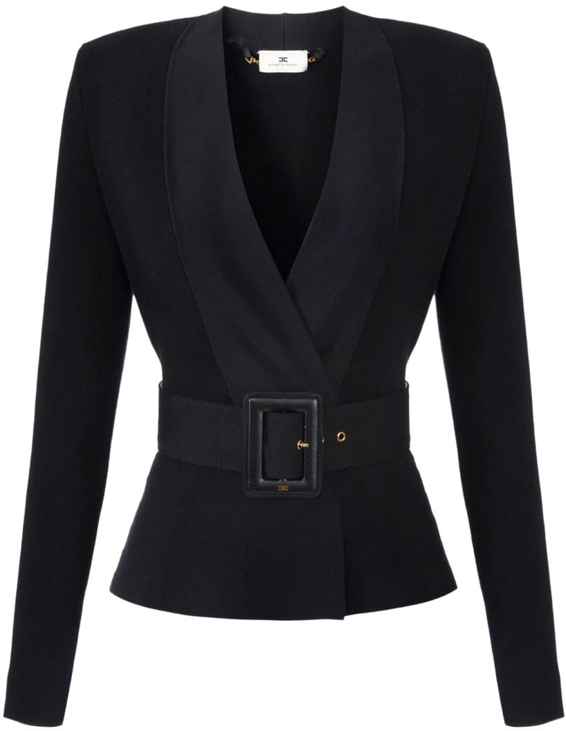 Elisabetta Franchi Sweaters Black Zwart