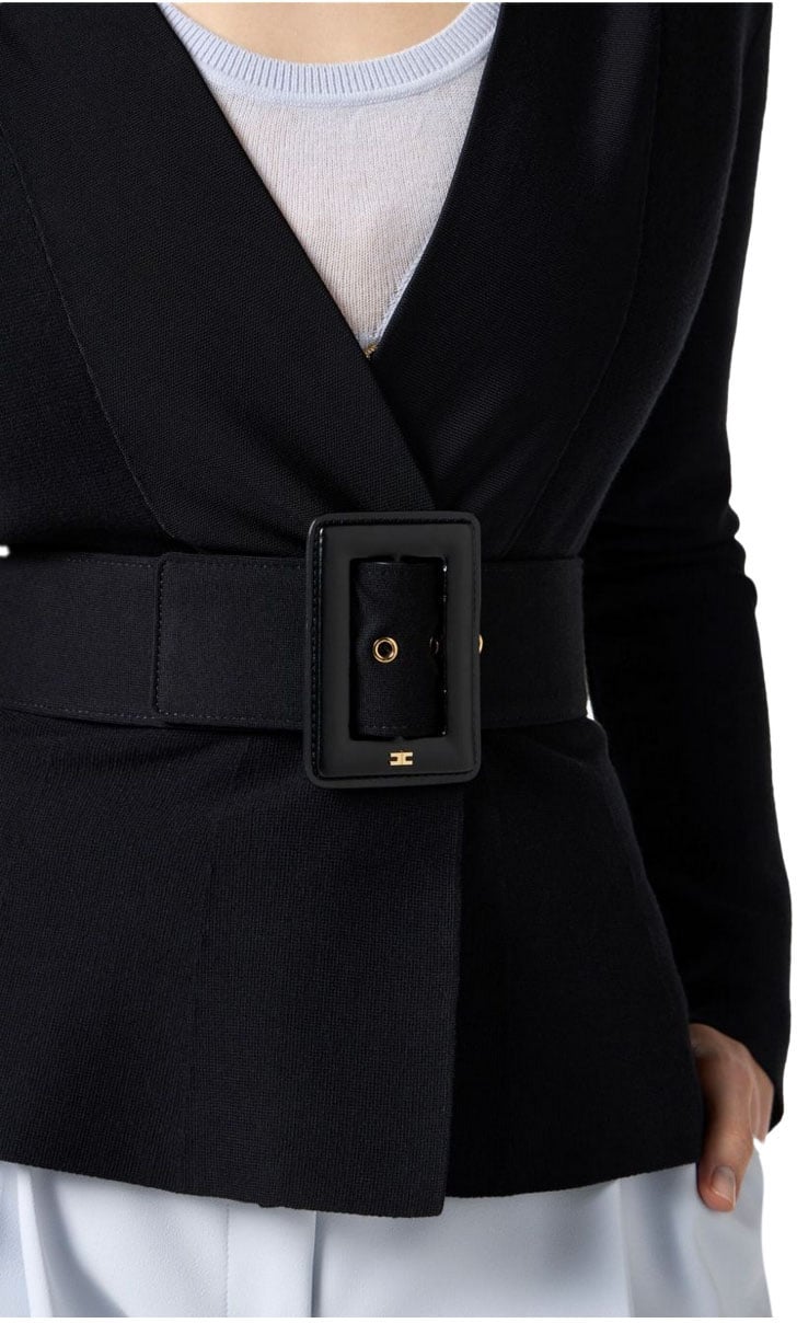 Elisabetta Franchi Sweaters Black Zwart