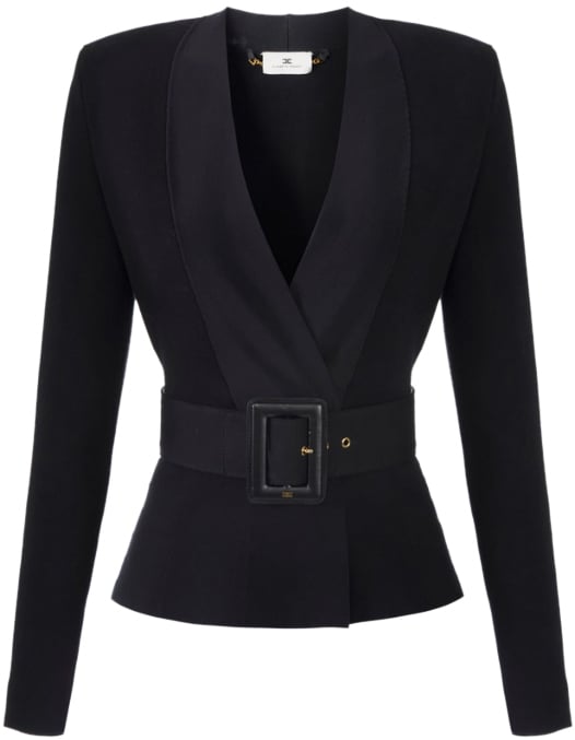 Elisabetta Franchi Jackets Black Zwart