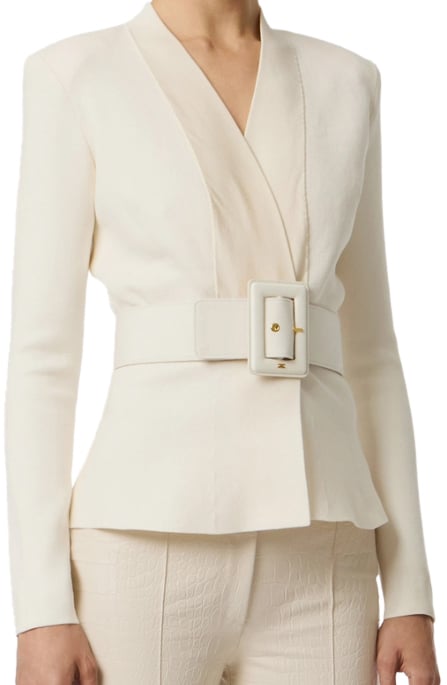 Elisabetta Franchi Jackets Latte Bruin