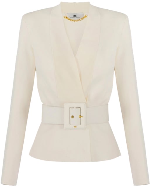 Elisabetta Franchi Jackets Latte Bruin