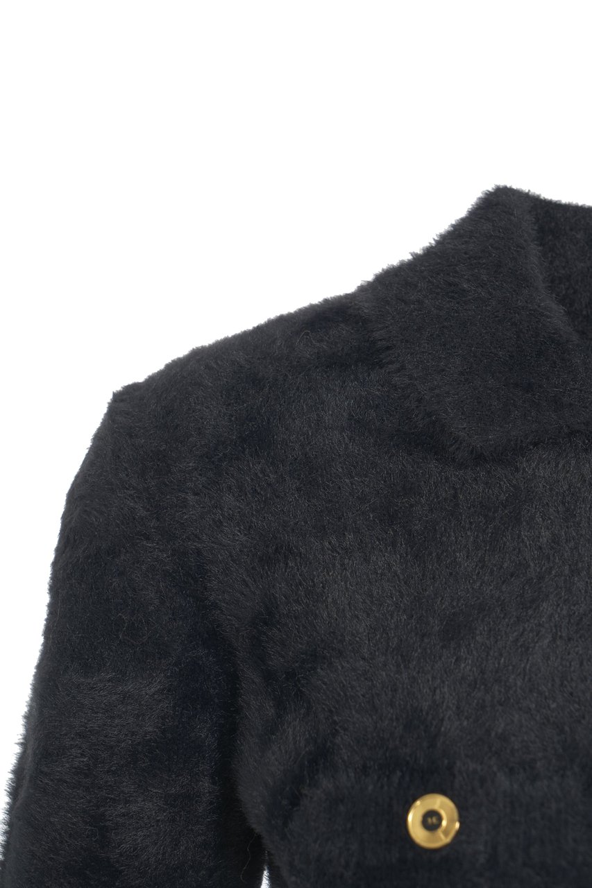 Elisabetta Franchi Cardigan with decorative buttons Zwart