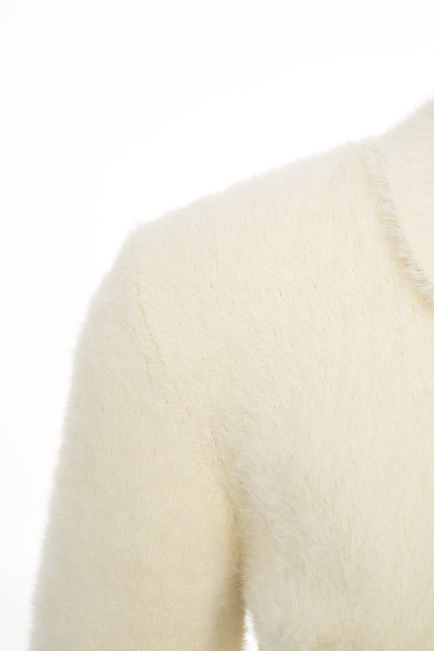 Elisabetta Franchi Cardigan with decorative buttons Wit