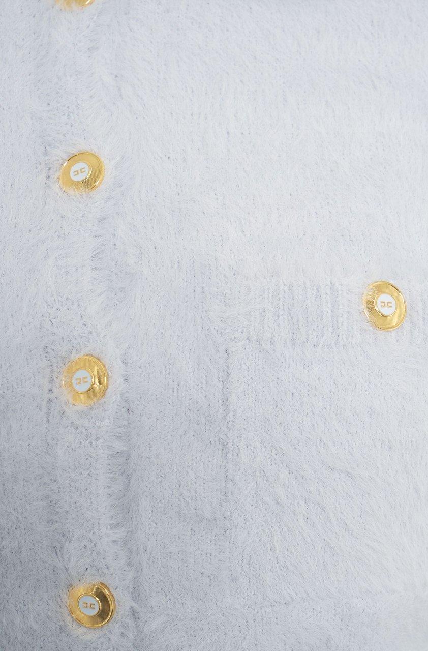 Elisabetta Franchi Cardigan with decorative buttons Blauw