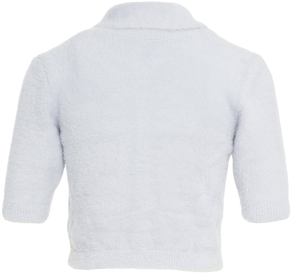Elisabetta Franchi Cardigan with decorative buttons Blauw
