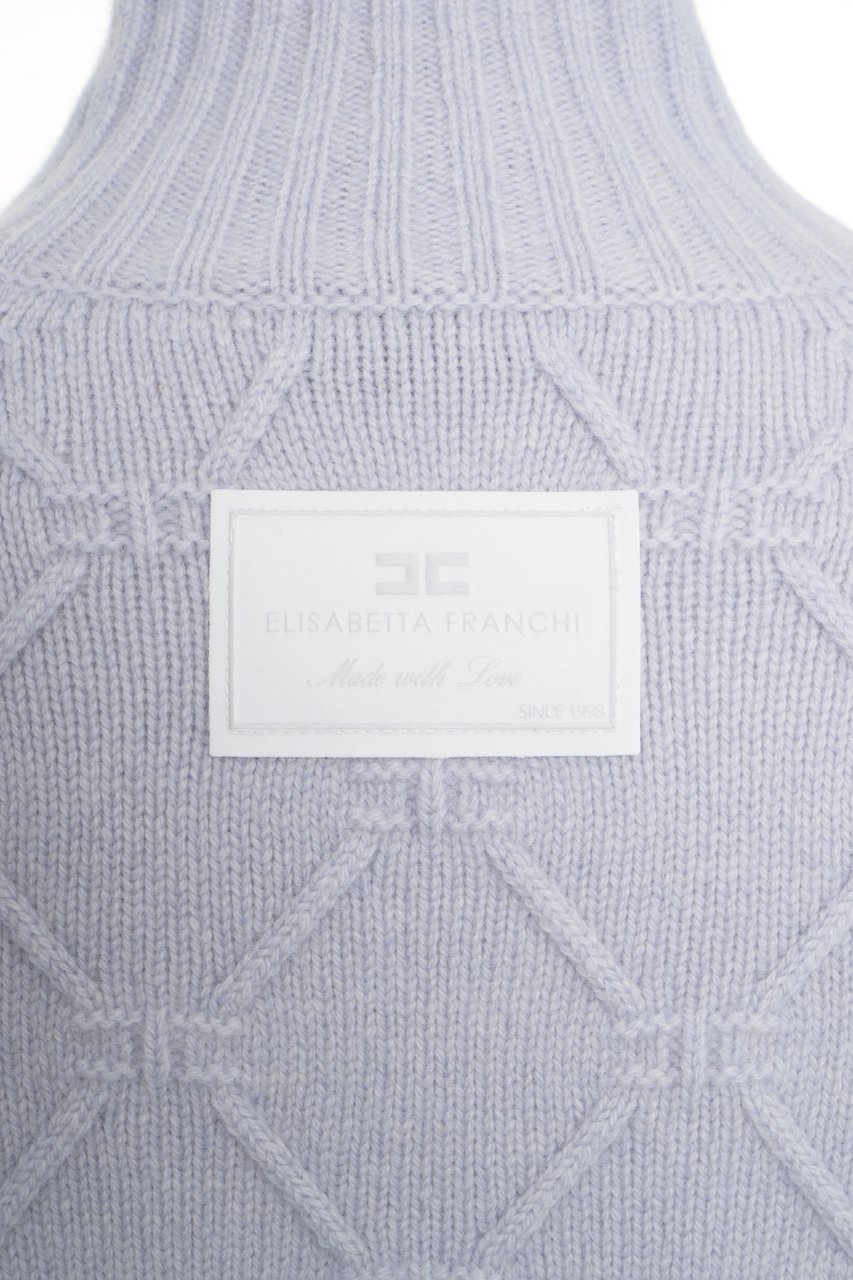 Elisabetta Franchi Lupetto in lana Blauw