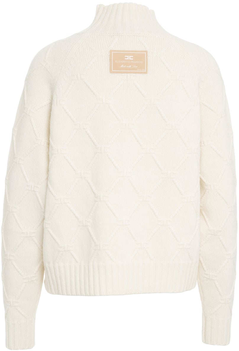 Elisabetta Franchi Lupetto in lana Wit