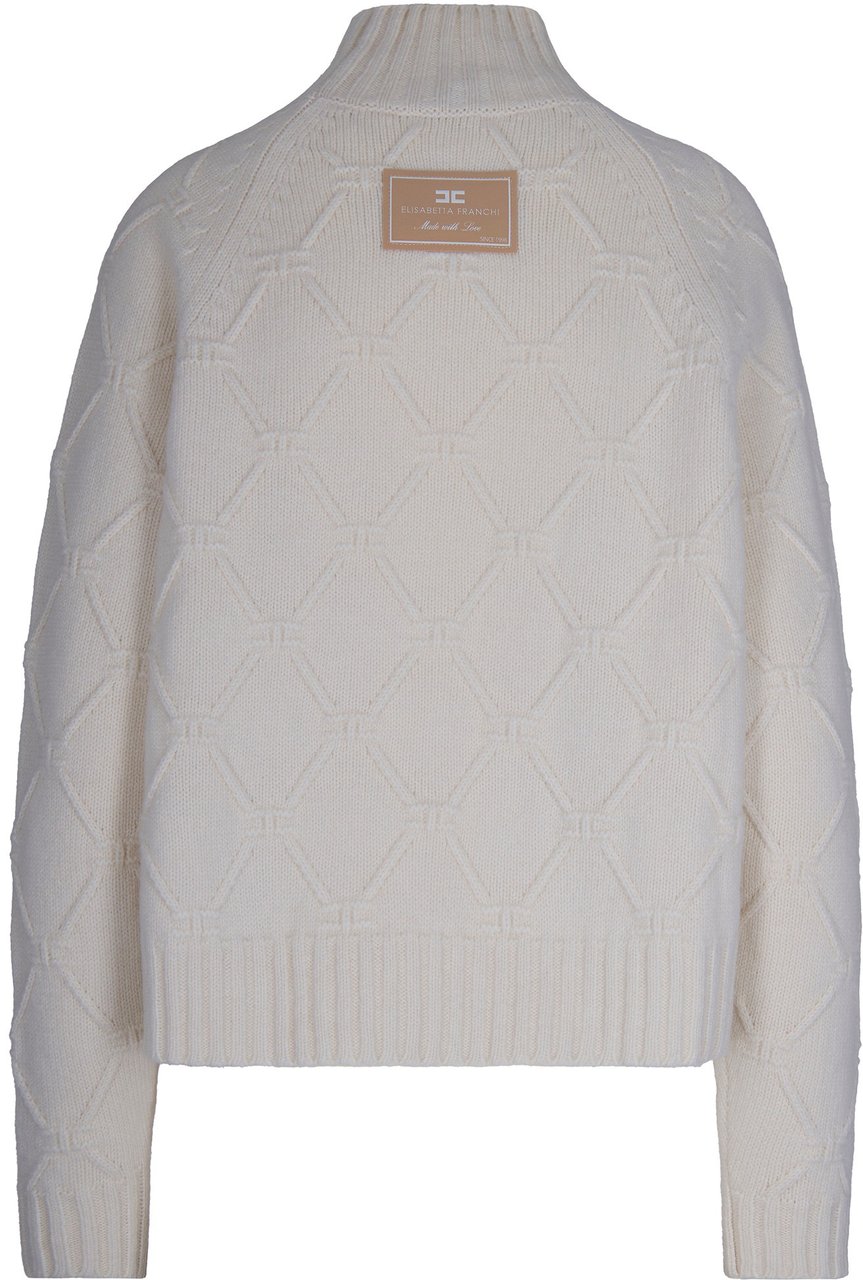 Elisabetta Franchi Sweaters Milk Wit