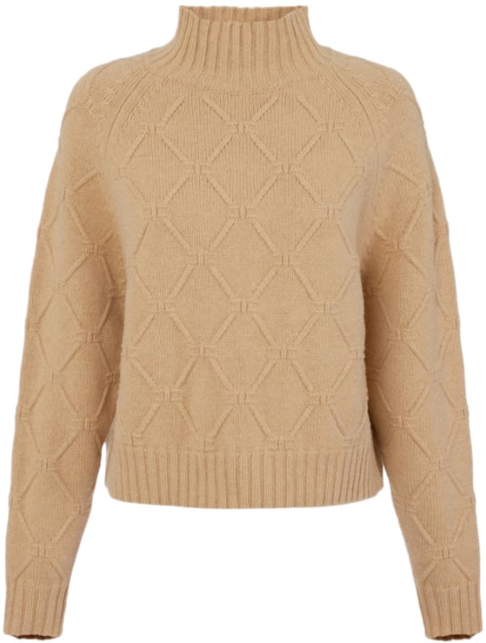 Elisabetta Franchi Sweaters Miele Beige