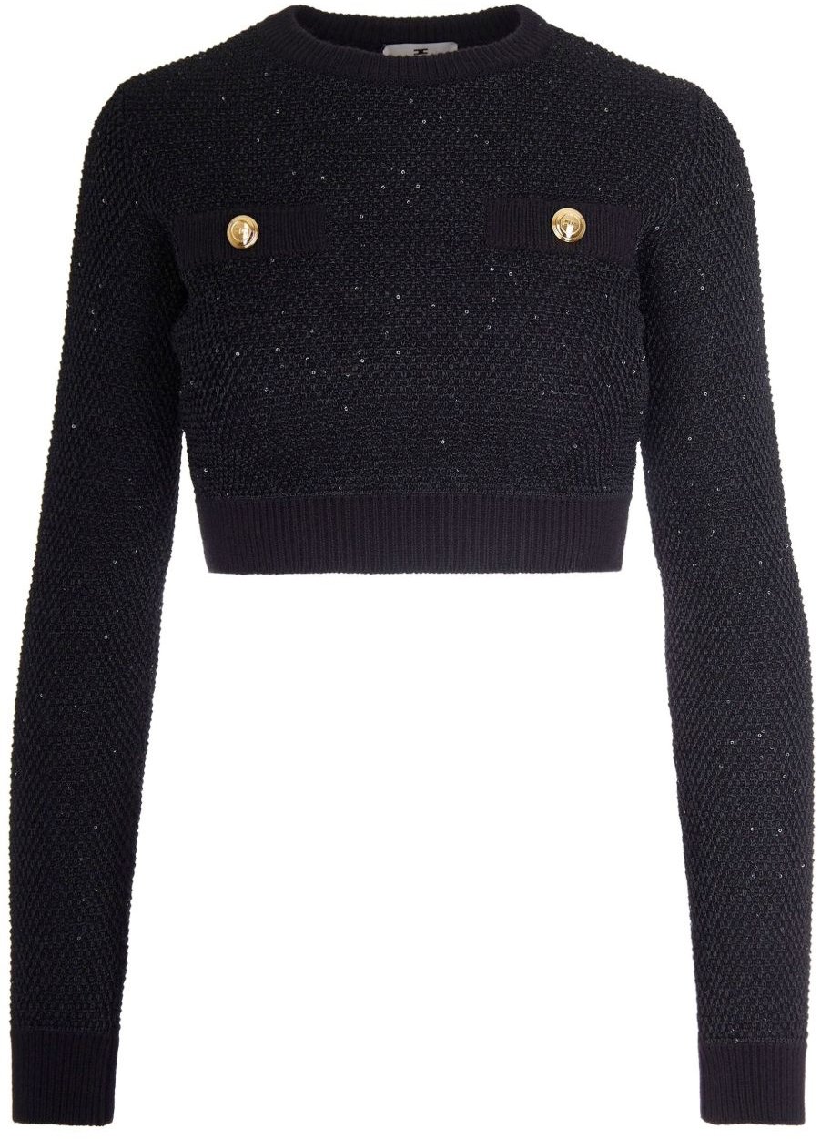 Elisabetta Franchi Sweaters Black Zwart