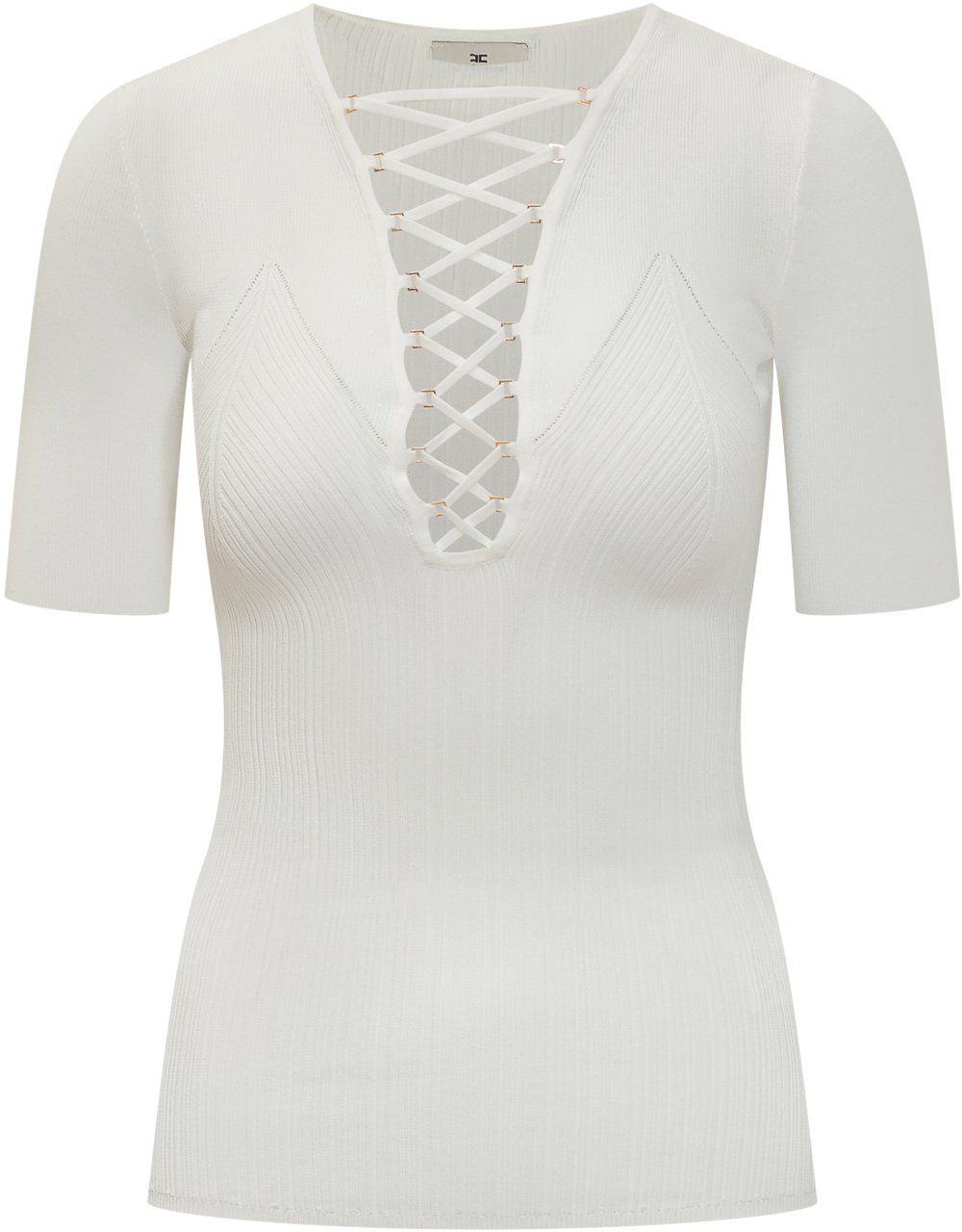 Elisabetta Franchi Maglia Tricot Wit