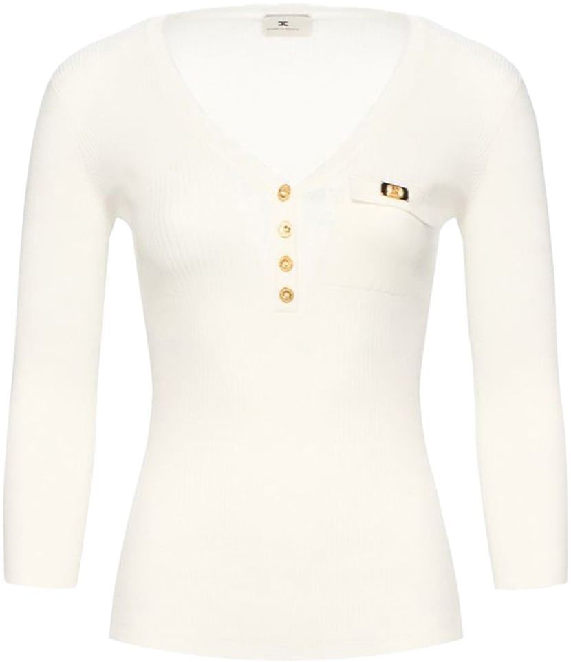 Elisabetta Franchi Sweaters Cyan Cyaan