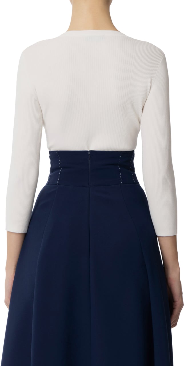 Elisabetta Franchi Sweaters Ivory Wit